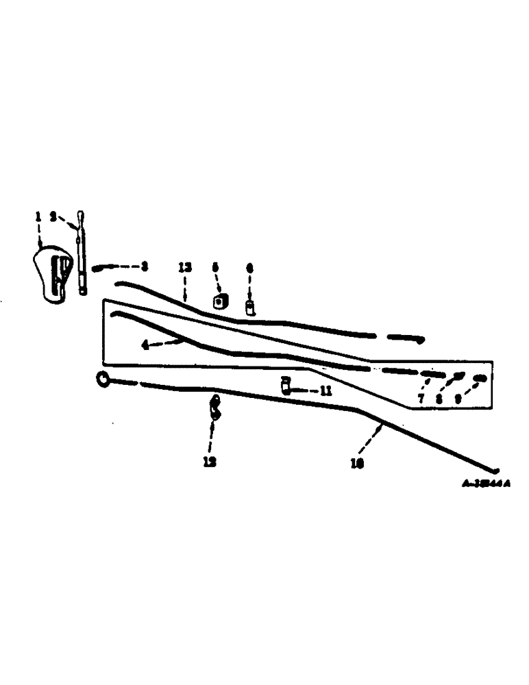 Схема запчастей Case IH 140 - (12-10) - POWER, GOVERNOR AND CHOKE CONTROLS, FOR TRACTORS NOT EQUIPPED WITH FOOT ACCELERATOR Power