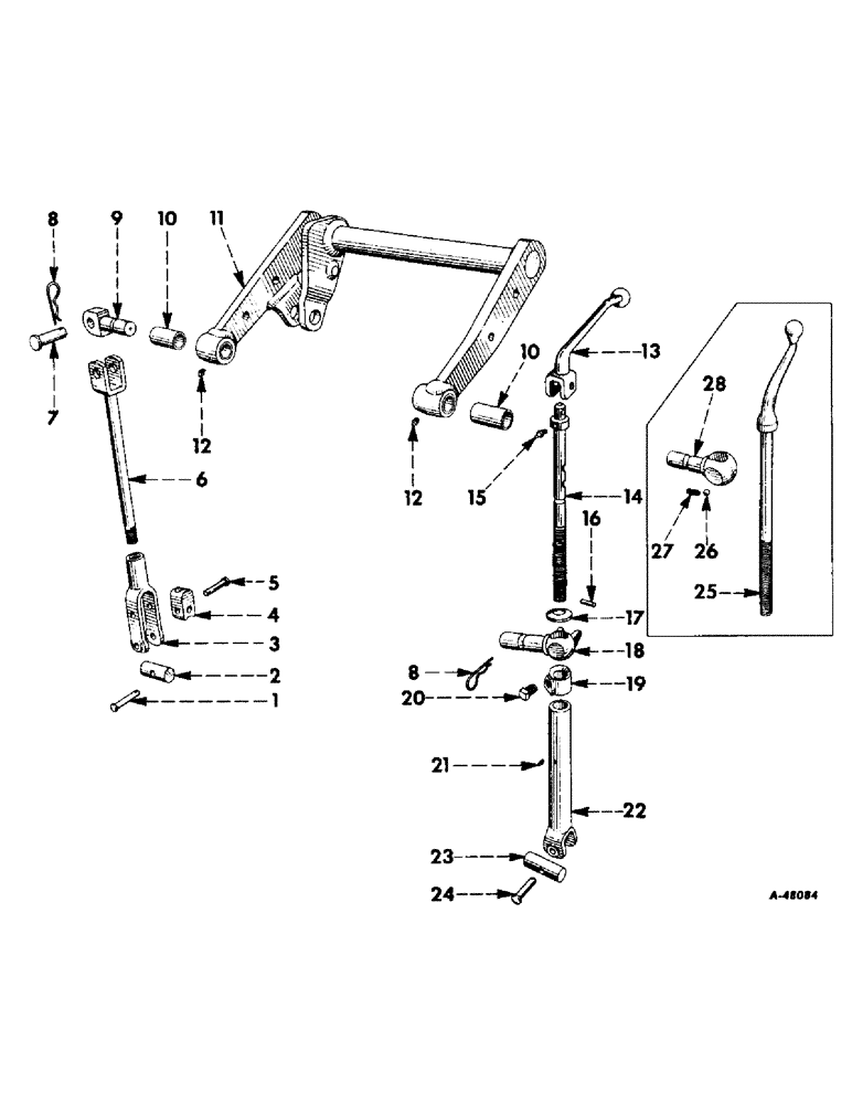 Схема запчастей Case IH 230 - (323) - ATTACHMENTS, FAST-HITCH WITH TRACTION CONTROL, SPECIAL, ROCKSHAFT, LIFT & LEVELING LINK Attachments
