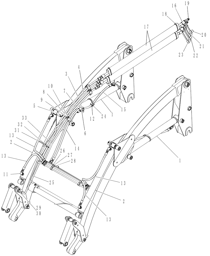 Схема запчастей Case IH LX114 - (003[1]) - HYDRAULICS 
