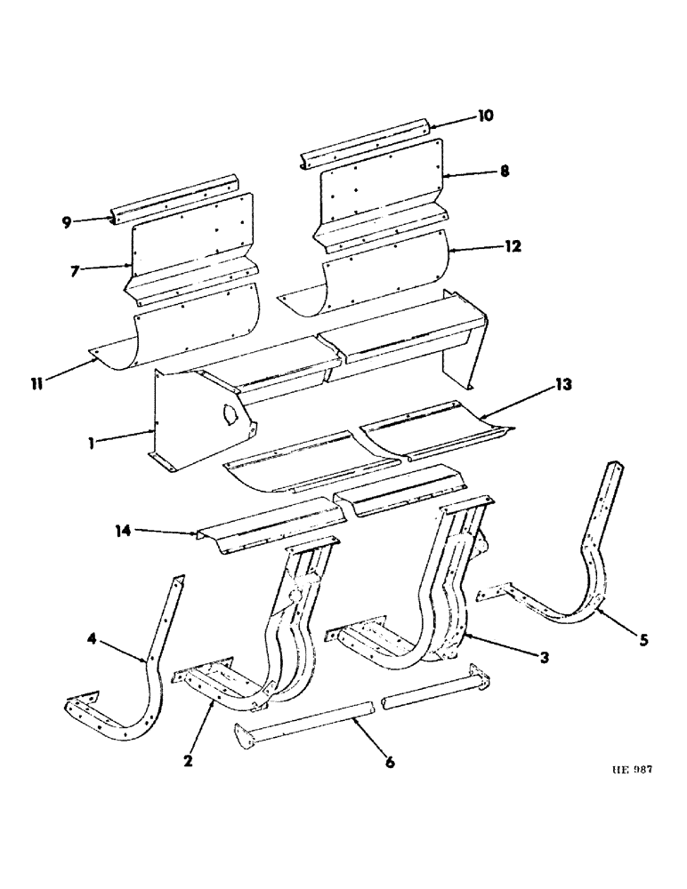 Схема запчастей Case IH 225 - (Q-02) - PLATFORM, PLATFORM Platforms