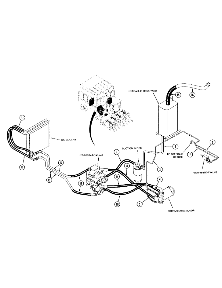 Схема запчастей Case IH 1800 - (1-14) - PICTORIAL INDEX, PROPULSION SYSTEM, PRIOR TO P.I.N. JJC133070 (00) - PICTORIAL INDEX