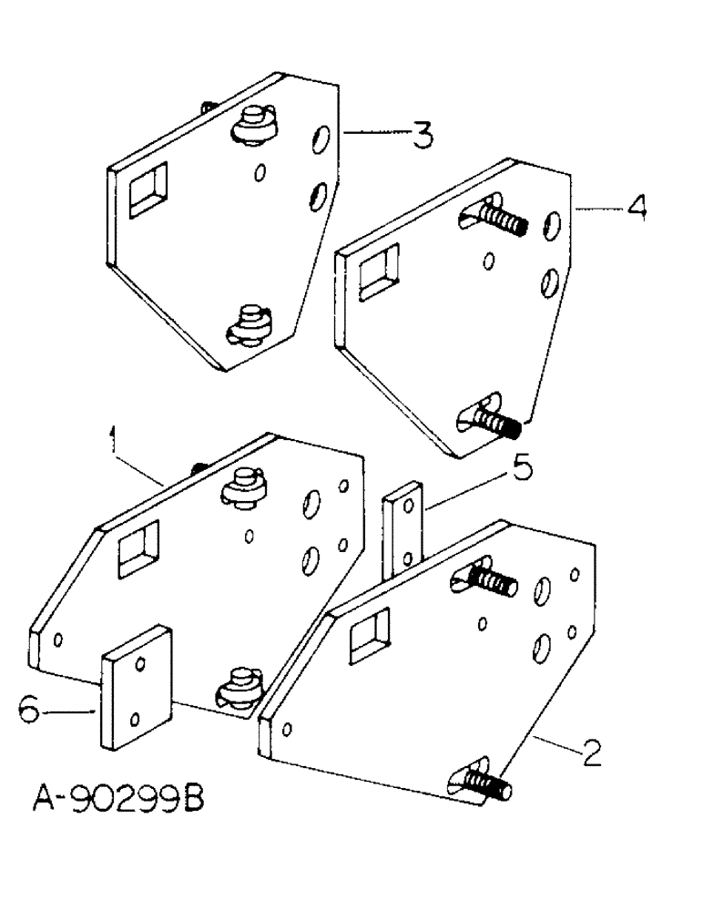 Схема запчастей Case IH 78 - (AM-06) - ADAPTER PLATES 
