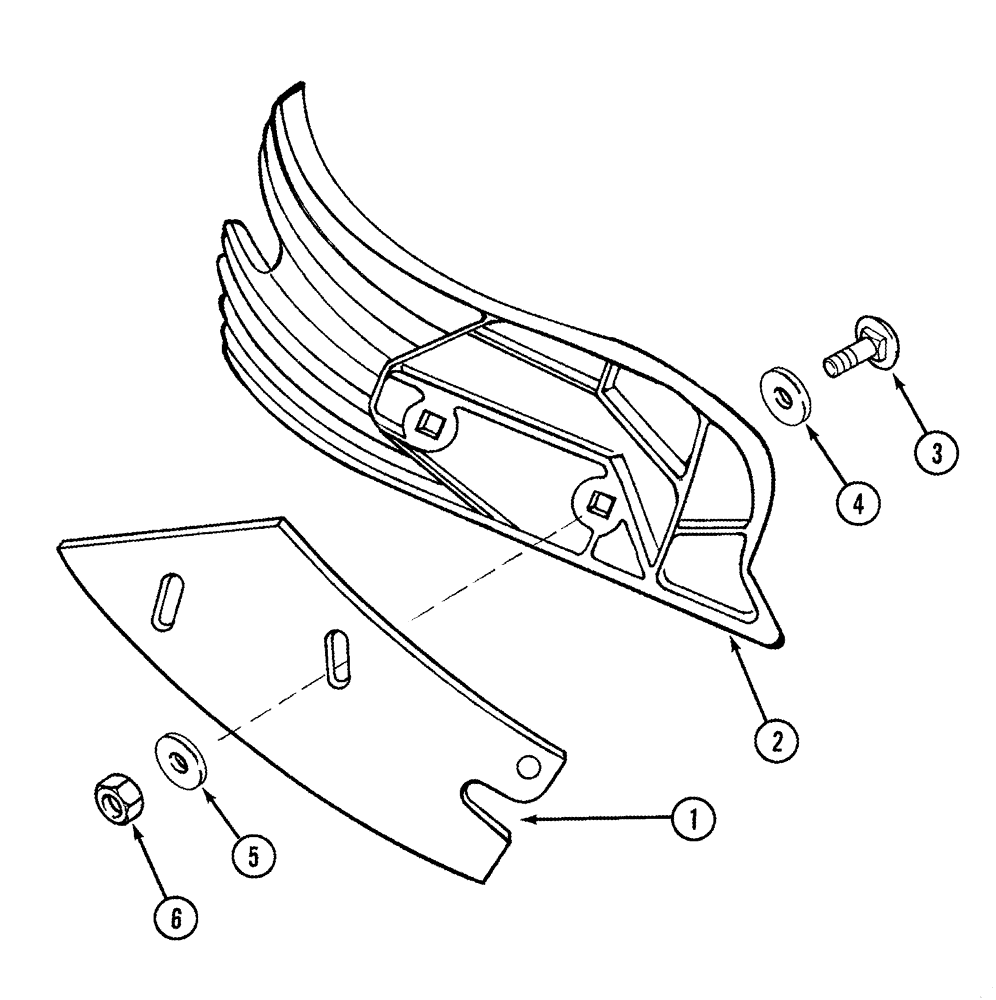 Схема запчастей Case IH 165 - (09-12) - TRASH PLATES AND BRACKETS (09) - CHASSIS/ATTACHMENTS