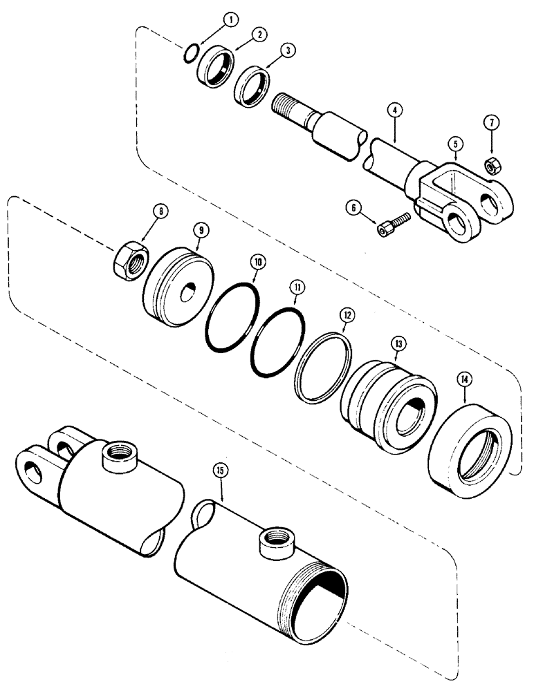 Схема запчастей Case IH 1900 - (26) - T57128 CYLINDER RAM, 4 X 12 INCH (101.6 X 304.8 MM) 