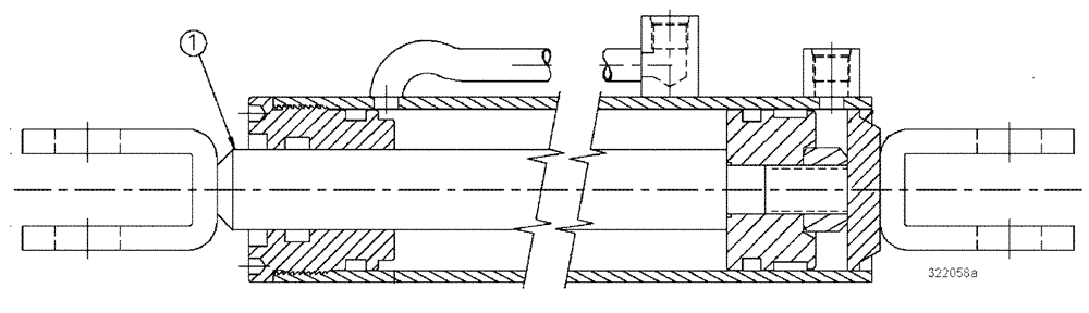 Схема запчастей Case IH SPX3200 - (07-001) - AXLE ADJUST Cylinders