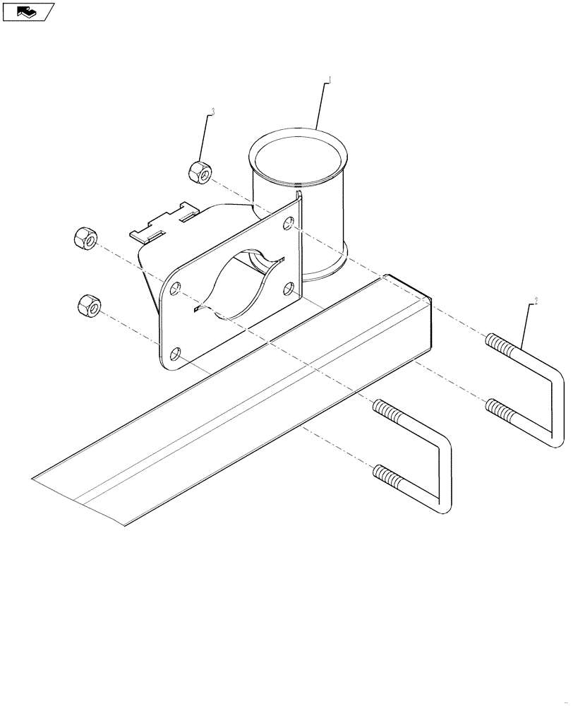 Схема запчастей Case IH 4430 - (39.130.24) - BOOM BREAKAWAY TIP GUARD, ALL BOOMS (39) - FRAMES AND BALLASTING