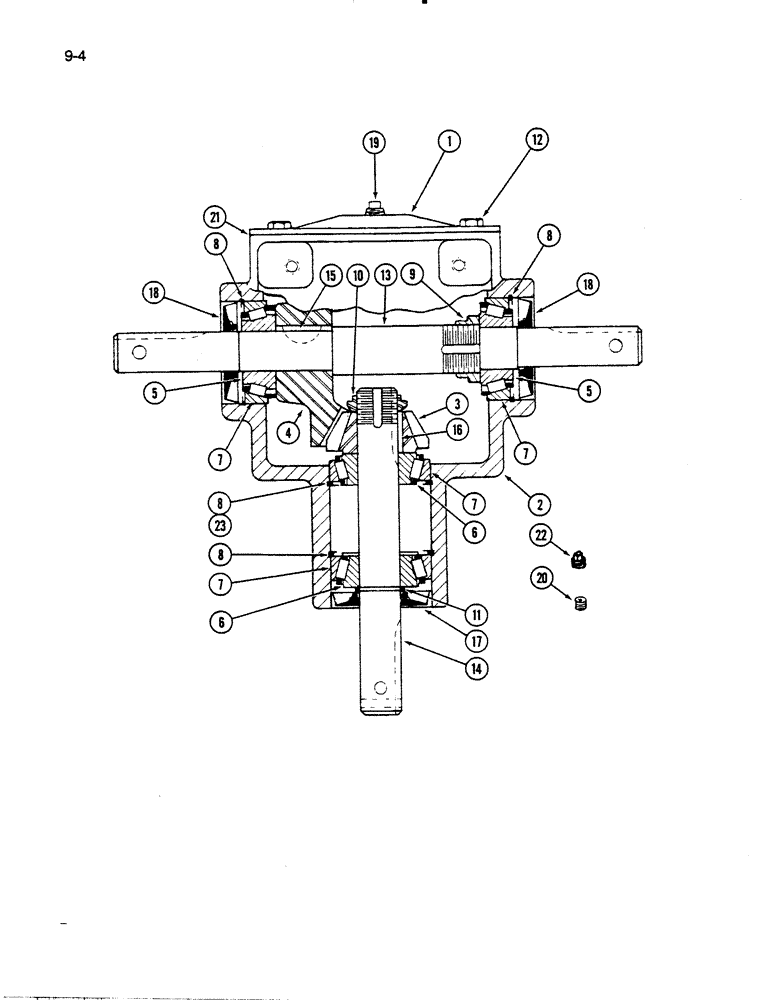 Схема запчастей Case IH 60RS - (9-004) - GEARBOX ASSEMBLY, 60RS MOWER (03) - CHASSIS/MOUNTED EQUIPMENT