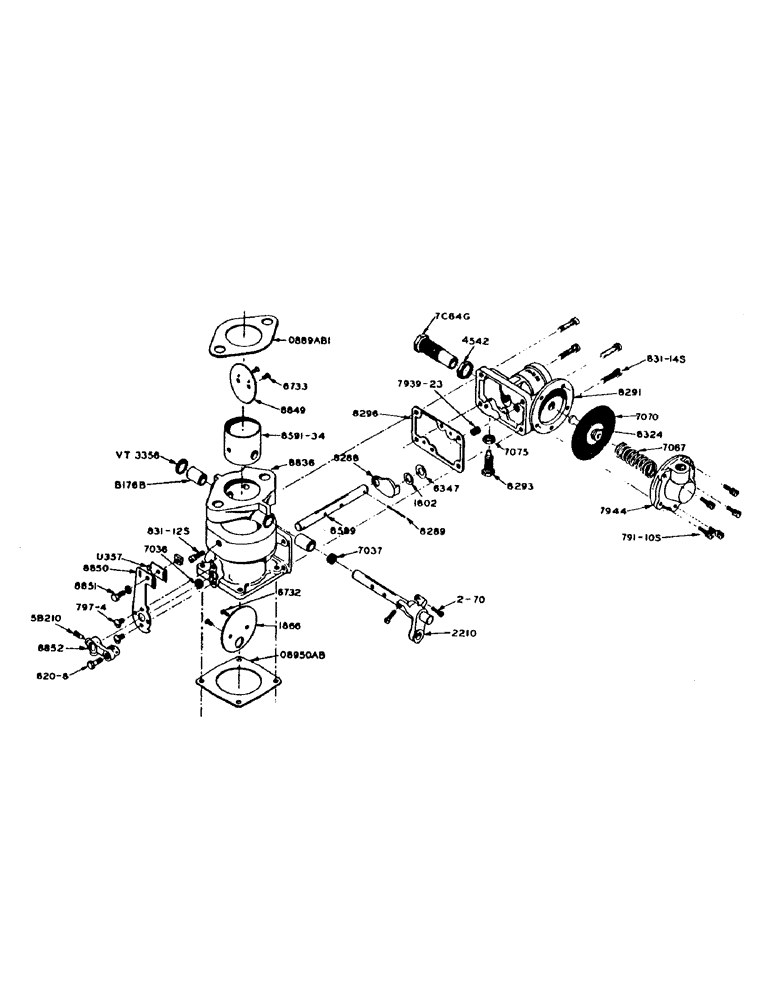 Схема запчастей Case IH DC-SERIES - (058) - 4077AA ENSIGN CARBURETOR, MODEL 1-1/4" XG -- NO. 8833 (03) - FUEL SYSTEM