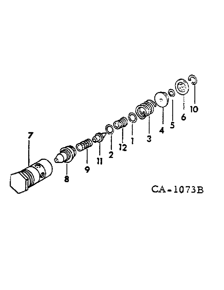 Схема запчастей Case IH 674 - (10-21) - HYDRAULICS, PILOT RELIEF VALVE (07) - HYDRAULICS