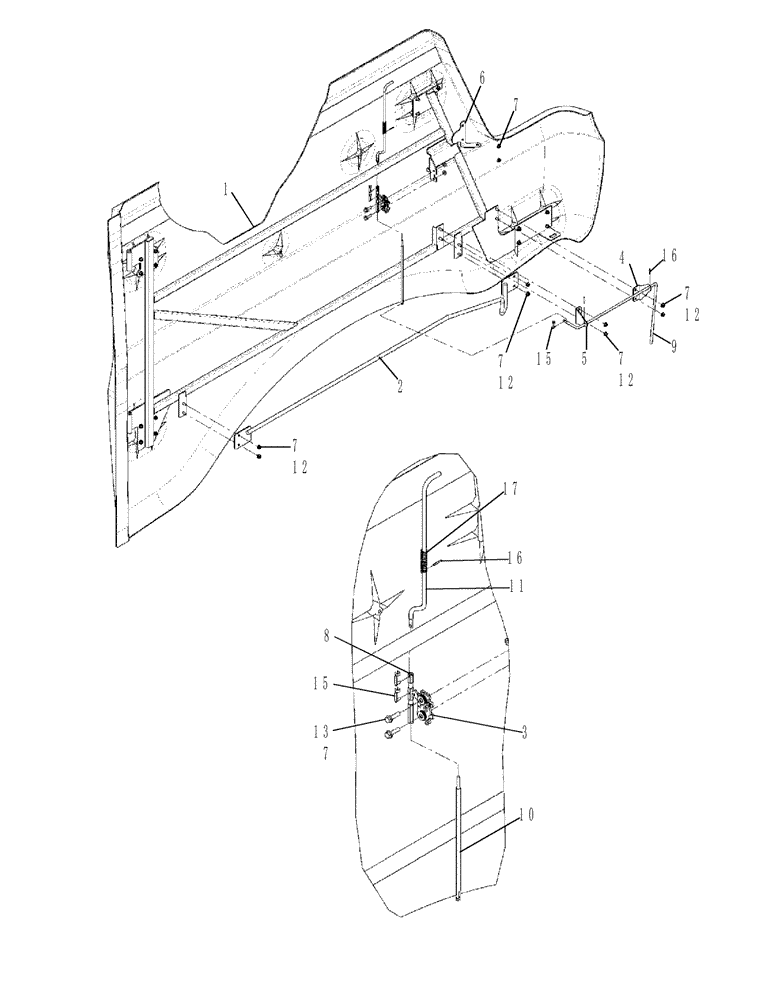 Схема запчастей Case IH 9230 - (90.100.18[02]) - PANEL, REAR, RIGHT HAND SIDE (90) - PLATFORM, CAB, BODYWORK AND DECALS
