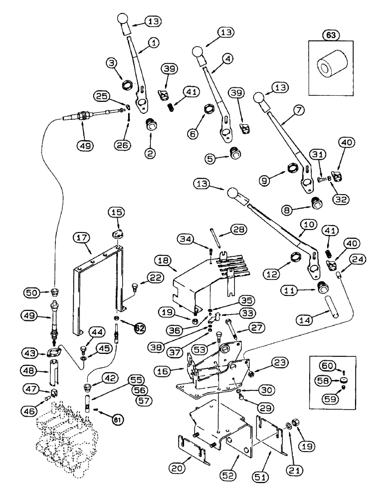 Схема запчастей Case IH 8910 - (8-066) - REMOTE HYDRAULIC CONTROLS (08) - HYDRAULICS