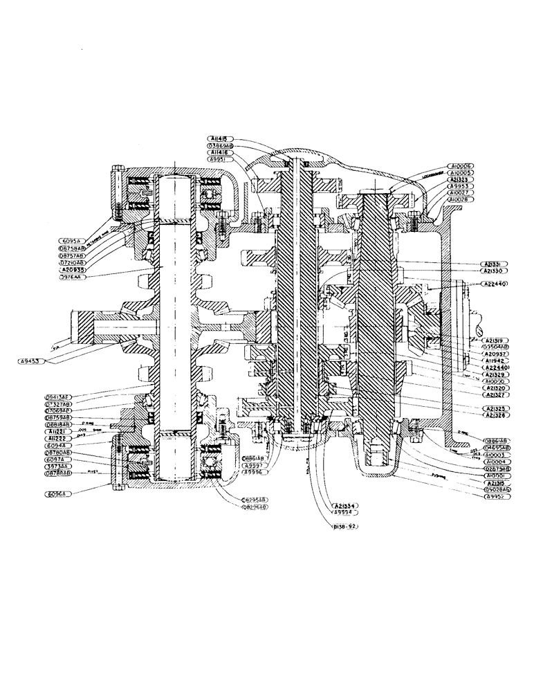 Схема запчастей Case IH 940 - (2-069) - TRANSMISSION AND FINAL DRIVE ASSEMBLY (06) - POWER TRAIN