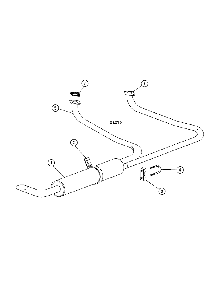 Схема запчастей Case IH 1010 - (368[A]) - MODEL H-318 ENGINE, MUFFLER AND EXHAUST PIPES (10) - ENGINE