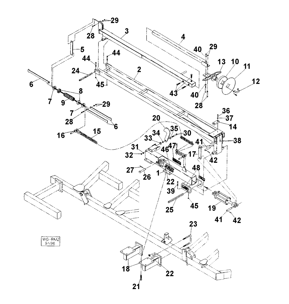 Схема запчастей Case IH 5310 - (75.200.11) - 16-30 ROW MARKER (09) - CHASSIS/ATTACHMENTS