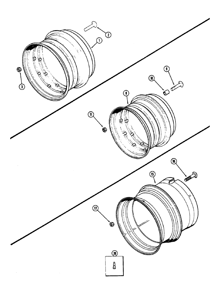 Схема запчастей Case IH 2470 - (264) - DUAL WHEELS (06) - POWER TRAIN