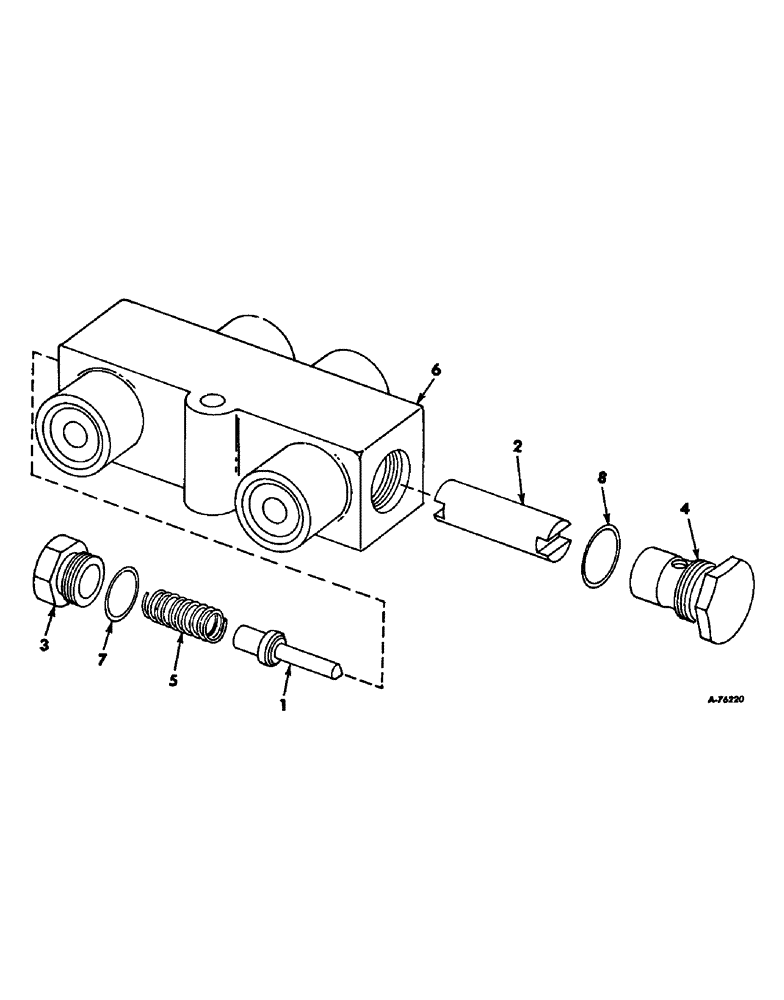 Схема запчастей Case IH 503 - (238) - PLATFORM AUTOMATIC CONTROL LOCK OUT VALVE (88) - ACCESSORIES