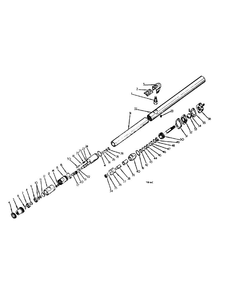 Схема запчастей Case IH 384 - (10-14) - HYDRAULICS, POWER STEERING CYLINDER (07) - HYDRAULICS