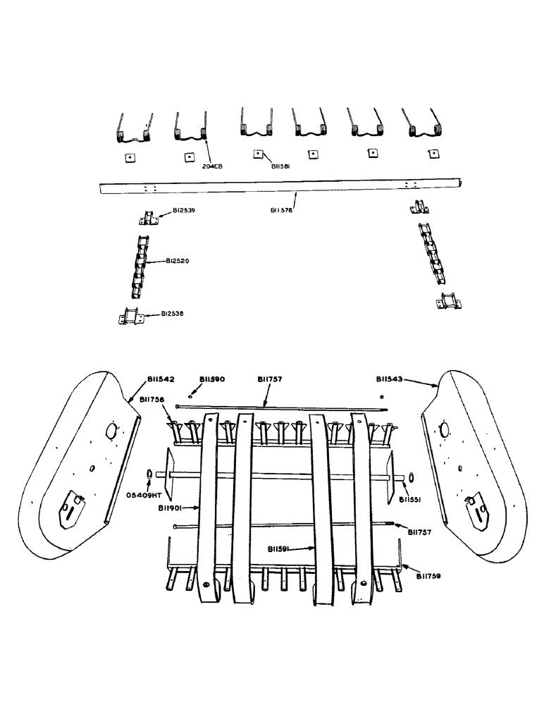 Схема запчастей Case IH 130 - (30) - PICKUP RAKE 
