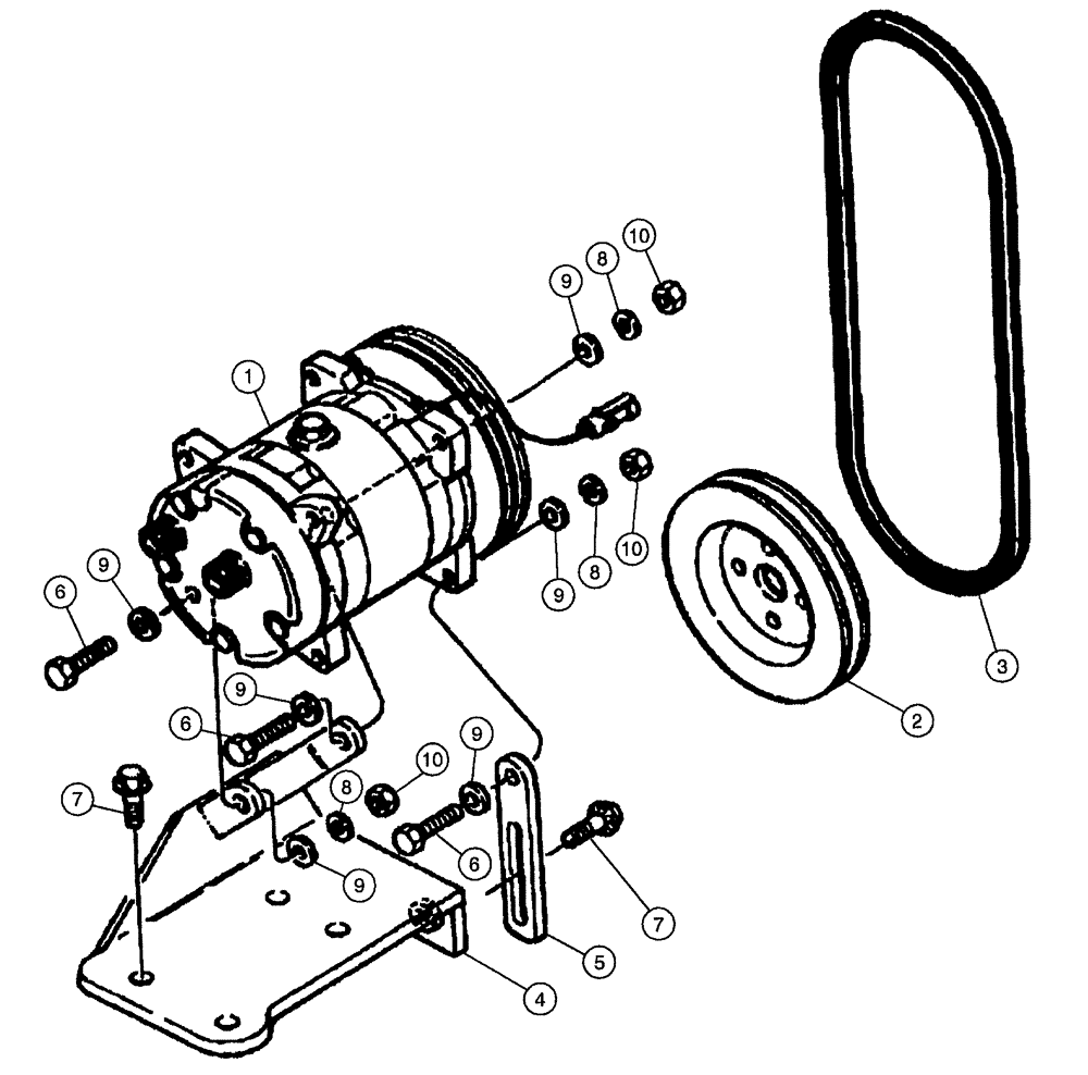 Схема запчастей Case IH SPX4260 - (083) - A/C COMPRESSOR PACKAGE (50) - CAB CLIMATE CONTROL