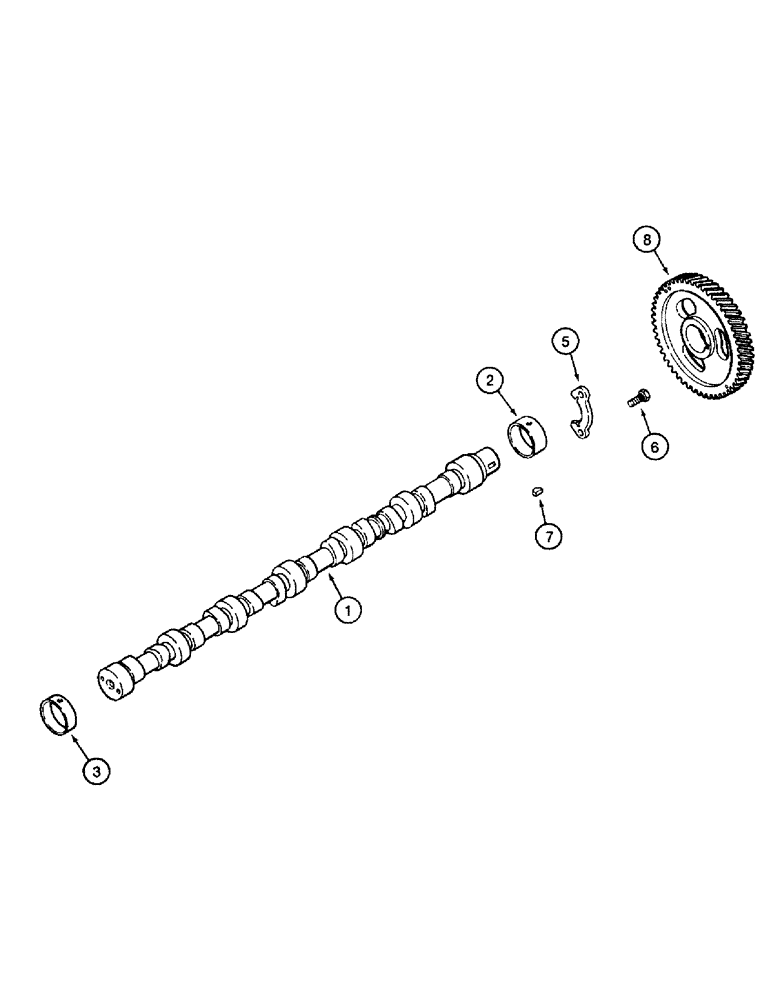 Схема запчастей Case IH 8850 - (10-48) - CAMSHAFT, SERIAL NUMBER CFH0099001 THRU CFH0099164 (02) - ENGINE