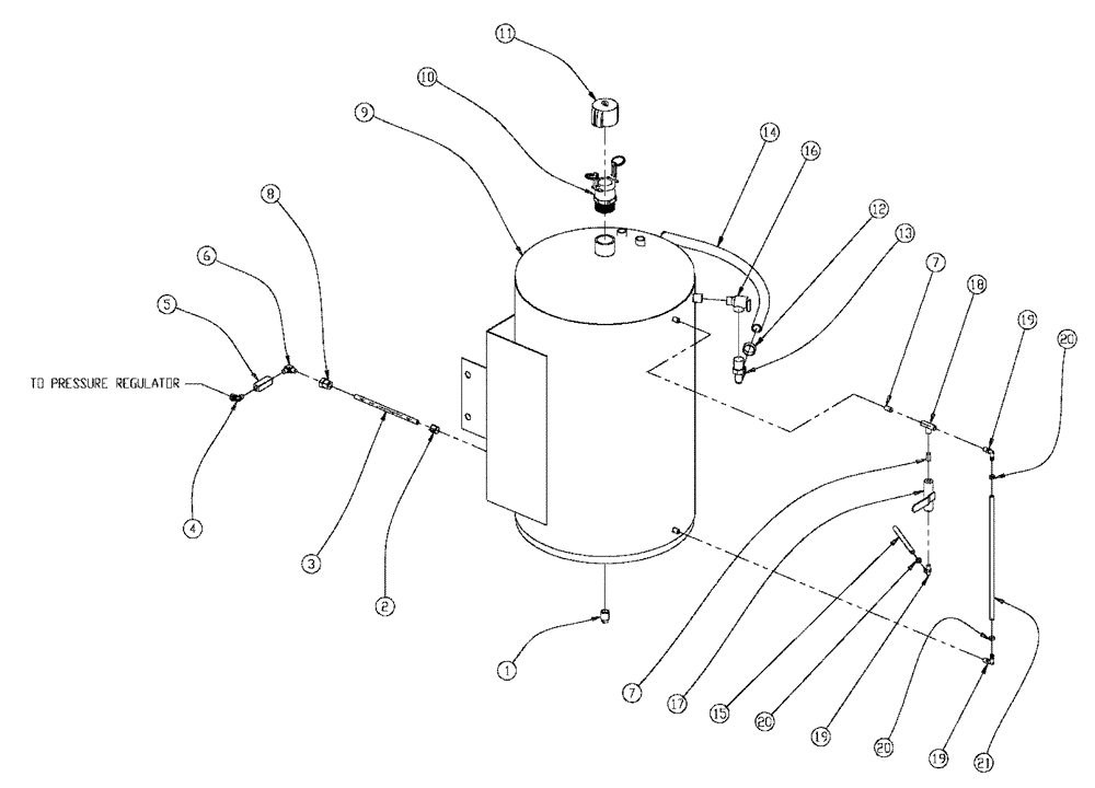 Схема запчастей Case IH 4375 - (10-010) - FOAM TANK Options
