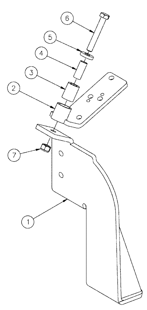 Схема запчастей Case IH SPX4260 - (04-017) - PIVOT HOSE MOUNT ASSEMBLY, LR Suspension & Frame