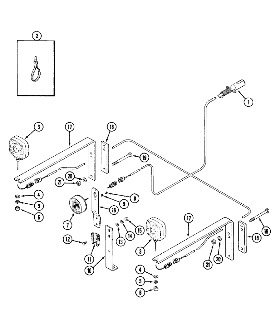 Схема запчастей Case IH 485 - (4-02) - LIGHTING SYSTEM (04) - ELECTRICAL SYSTEMS