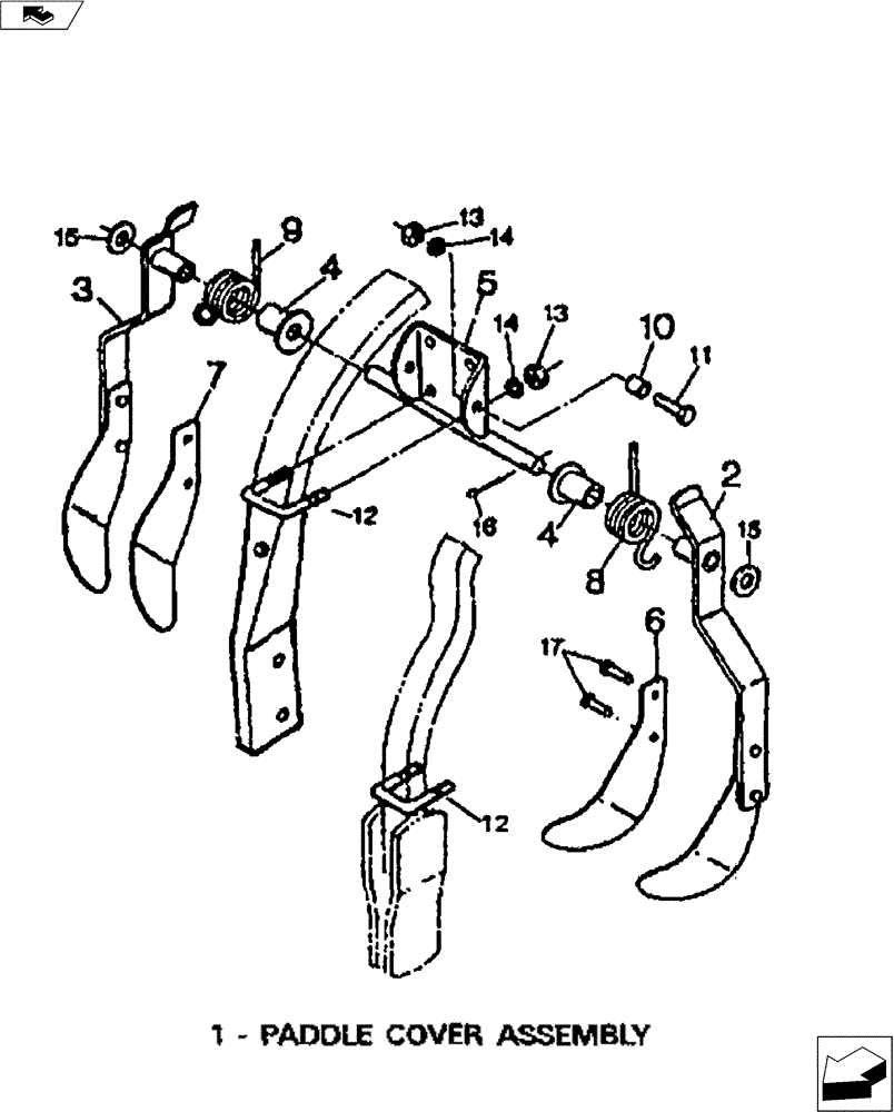 Схема запчастей Case IH FERTILIZER - (75.200.10) - PADDLE COVER ASSEMBLY (75) - SOIL PREPARATION