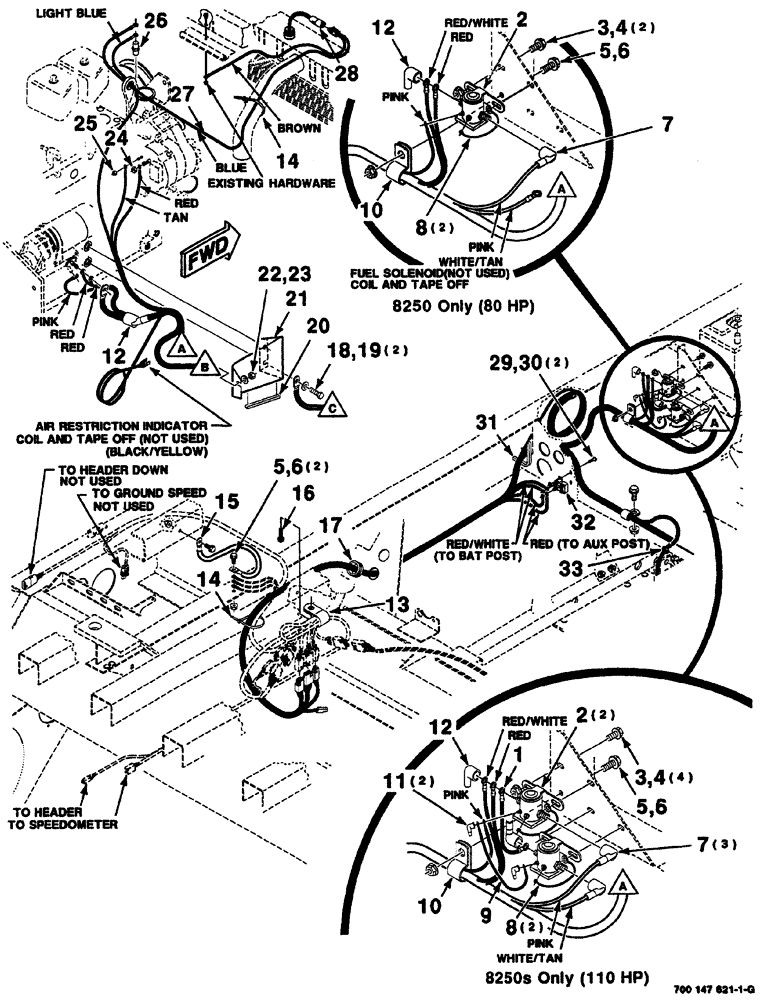 Схема запчастей Case IH 8860HP - (04-28) - ENGINE WIRING ASSEMBLY (55) - ELECTRICAL SYSTEMS