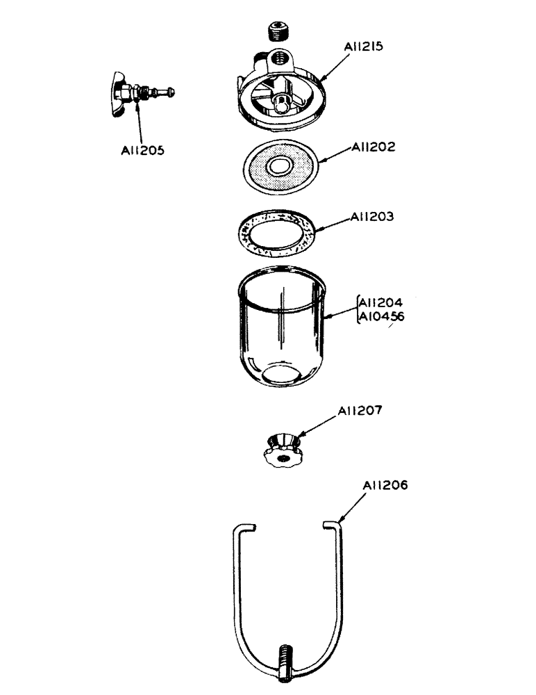 Схема запчастей Case IH 700 - (027) - POWRDYNE GAS ENGINE, PARTS FOR 01933AB FUEL STRAINER (02) - ENGINE