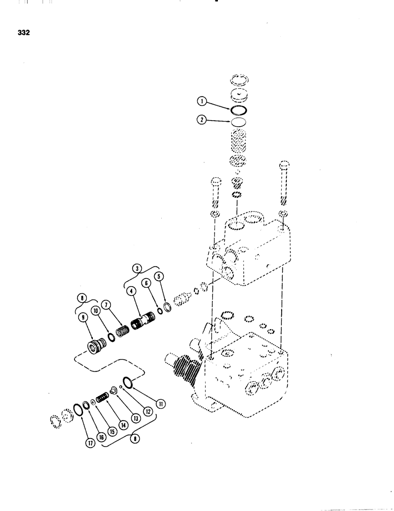 Схема запчастей Case IH 1070 - (0332) - G35357 CONVERSION KIT (07) - BRAKES