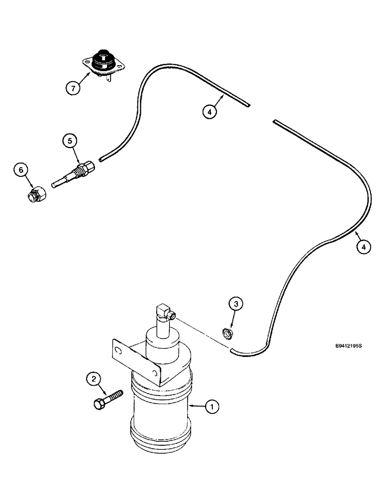 Схема запчастей Case IH 2166 - (2-16) - ETHER STARTING SYSTEM (01) - ENGINE