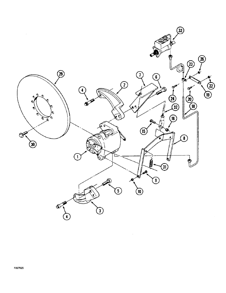 Схема запчастей Case IH 9270 - (7-006) - BRAKE SYSTEM (07) - BRAKES
