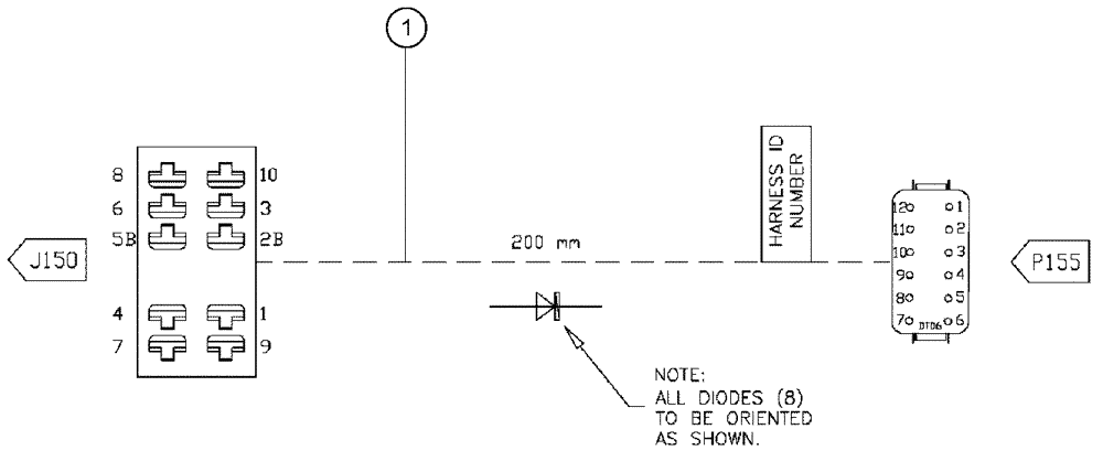 Схема запчастей Case IH SPX3320 - (12-016) - ONE TOUCH FOLD, ELECTRICAL GROUP (06) - ELECTRICAL