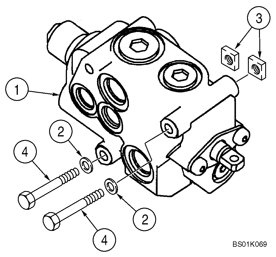 Схема запчастей Case IH 95XT - (08-10) - AUXILIARY VALVE AND MOUNTING (08) - HYDRAULICS