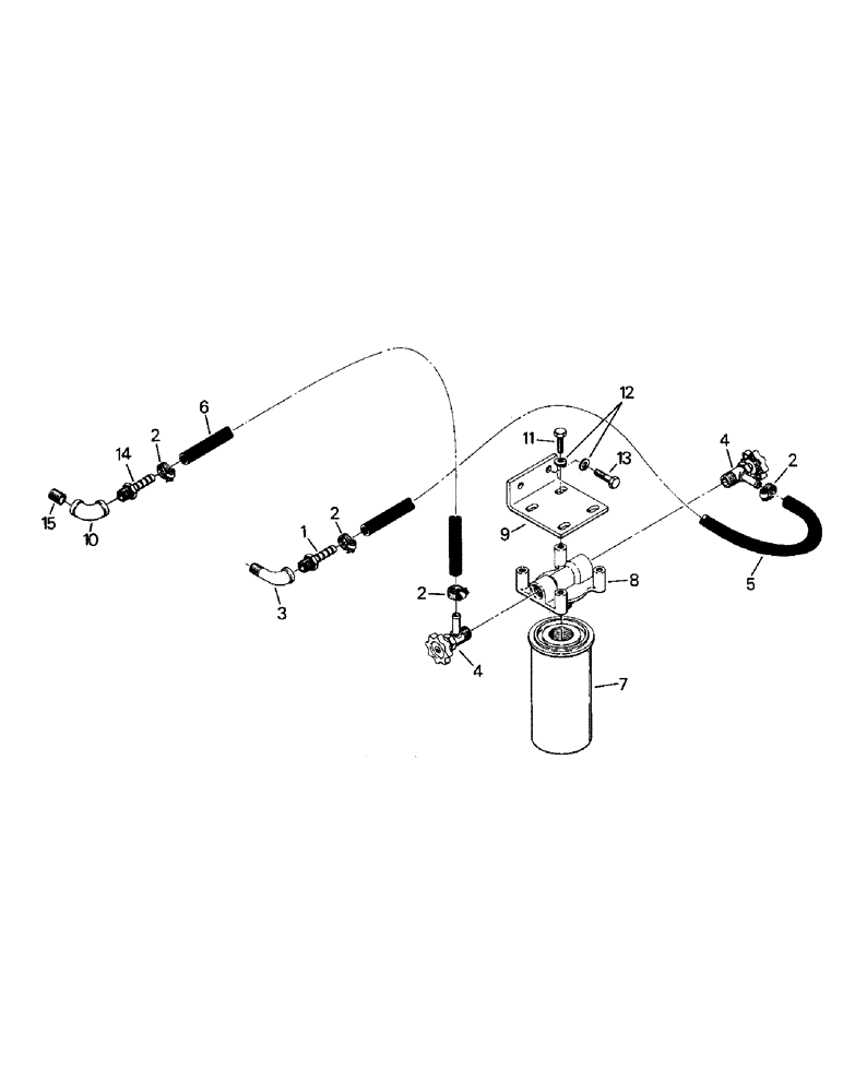 Схема запчастей Case IH KR-1280 - (04-05) - WATER FILTER AND MOUNTING, CAT 3306 ENGINE (04) - Drive Train