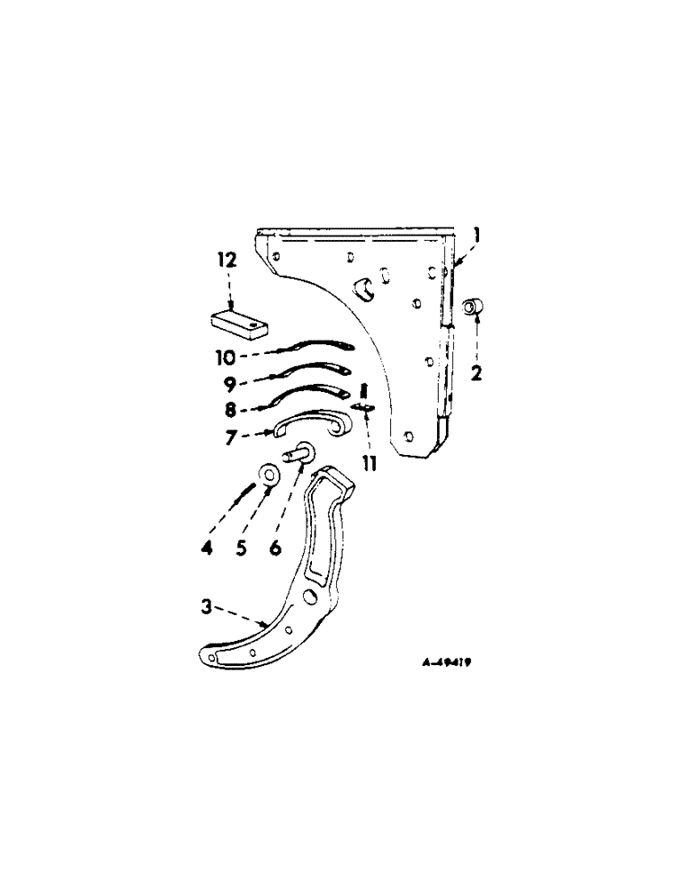 Схема запчастей Case IH 70 - (G-04[A]) - TRIP BEAM, ONE PER FURROW 