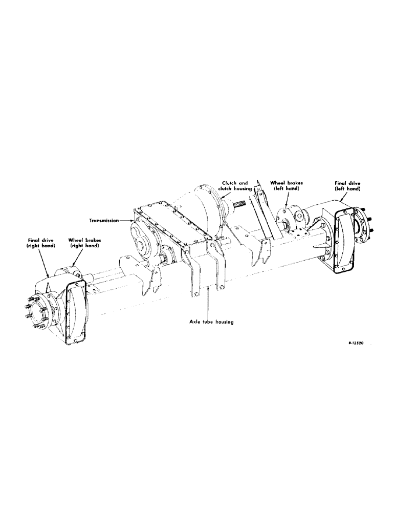 Схема запчастей Case IH 503 - (048) - AXLE OVER-ALL VIEW (25) - FRONT AXLE SYSTEM