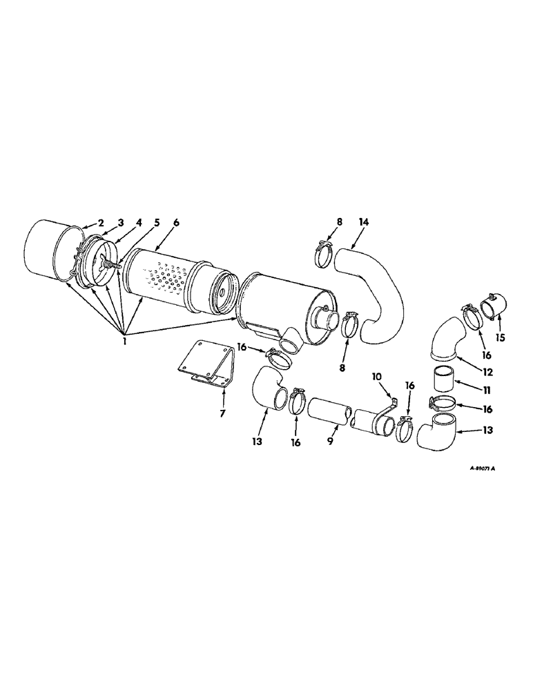 Схема запчастей Case IH 315 - (E-02) - FUEL SYSTEM, AIR CLEANER AND CONNECTIONS (02) - FUEL SYSTEM
