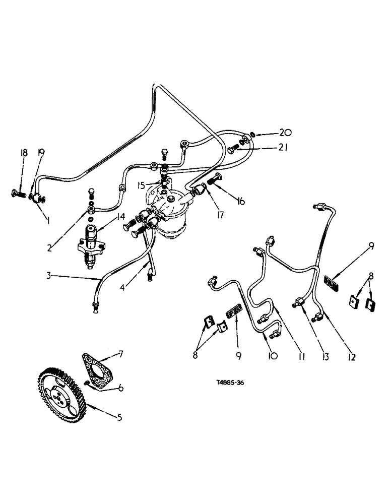 Схема запчастей Case IH 276 - (1-09) - FUEL INJECTION SYSTEM (02) - ENGINE