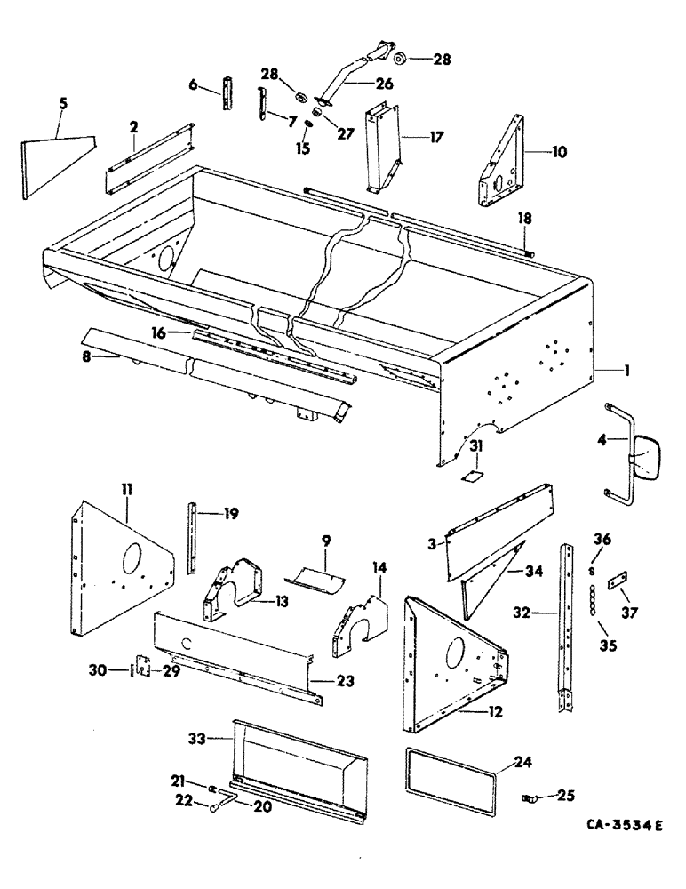 Схема запчастей Case IH 815 - (26-01) - GRAIN TANK Grain Tank