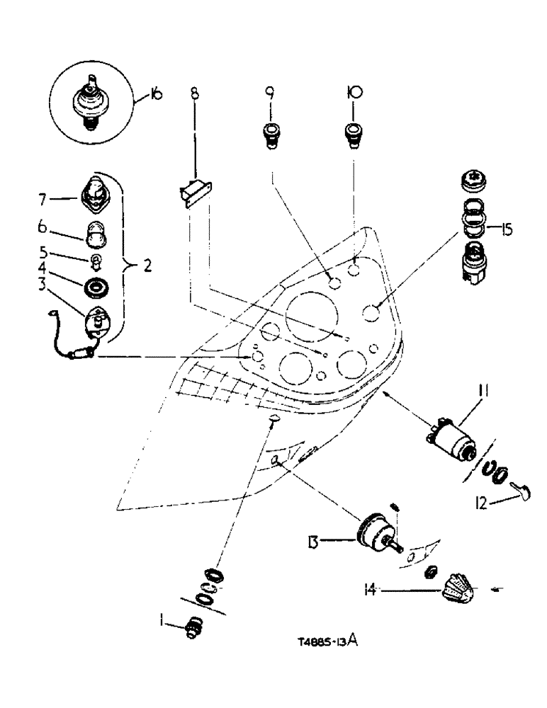 Схема запчастей Case IH 276 - (3-11) - ELECTRICAL INSTRUMENTS, DIESEL (04) - ELECTRICAL SYSTEMS