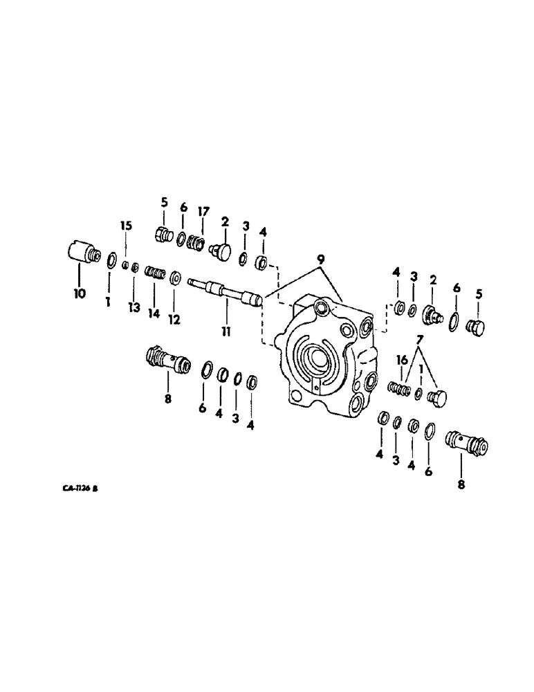 Схема запчастей Case IH 2500 - (07-09) - DRIVE TRAIN, CENTER SECTION TRAIN (04) - Drive Train