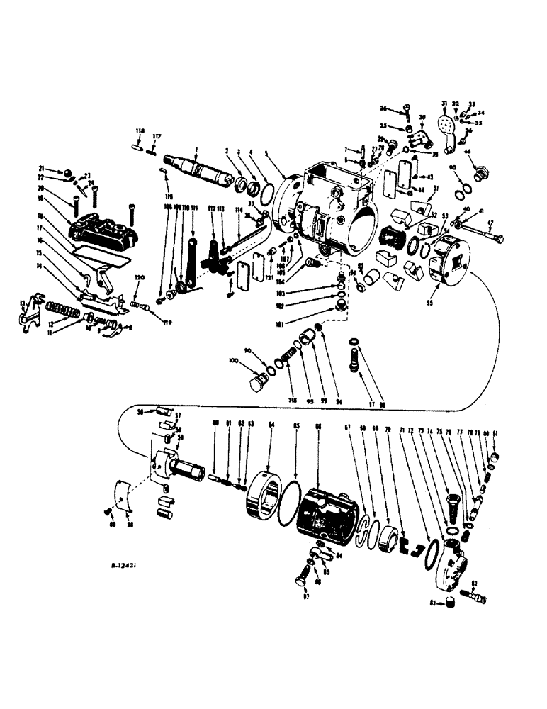 Схема запчастей Case IH 414 - (350) - FUEL INJECTION PUMP, ROOSA-MASTER (10) - ENGINE