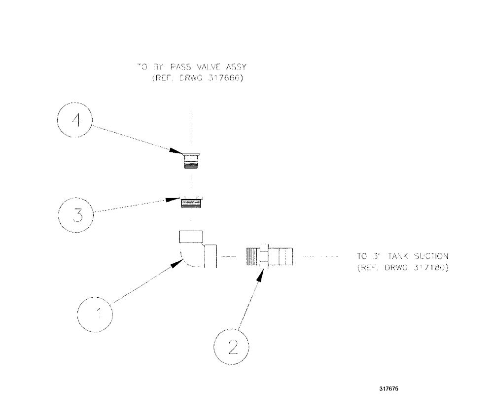 Схема запчастей Case IH SPX3200 - (09-034) - BY-PASS ELBOW ASSEMBLY (SPHER. TANK) (78) - SPRAYING