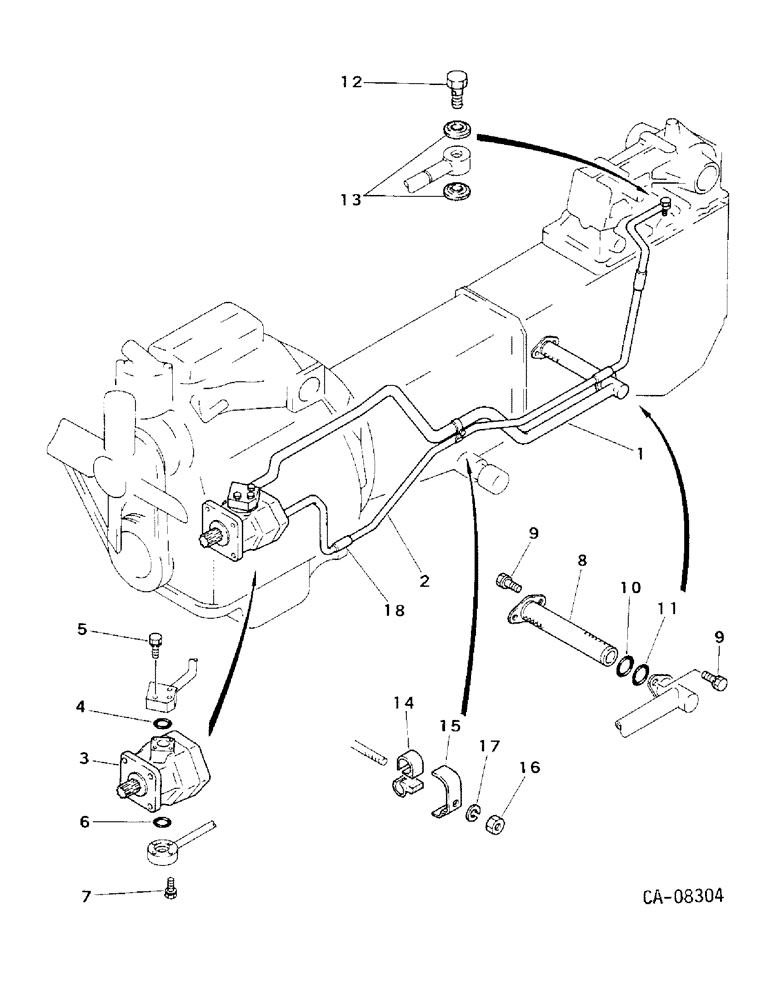 Схема запчастей Case IH 234 - (10-01) - HYDRAULICS, HYDRAULIC SUPPLY, 234 WITH GEAR DRIVE TRANSMISSION (07) - HYDRAULICS