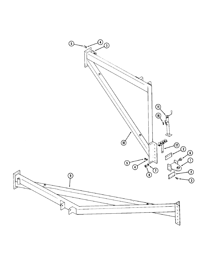 Схема запчастей Case IH 1900 - (04) - HITCH, 29 TO 39 FOOT (8.8 TO 11.9 M) 