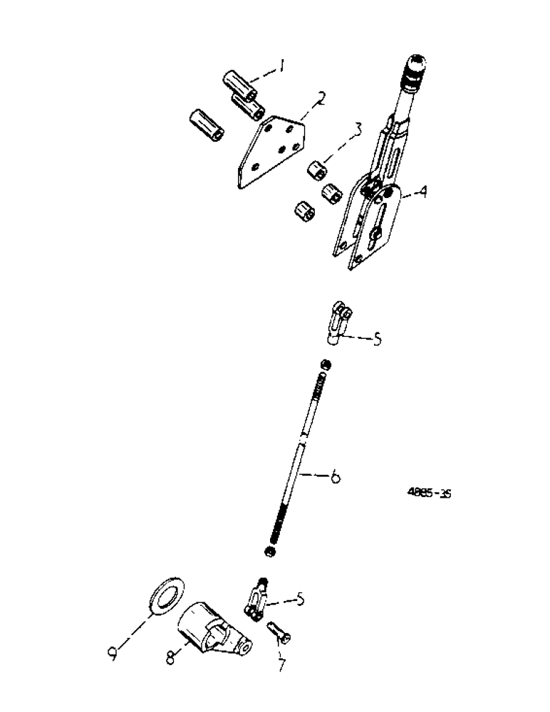 Схема запчастей Case IH 276 - (4-32) - HANDBRAKE LINKAGE (07) - BRAKES