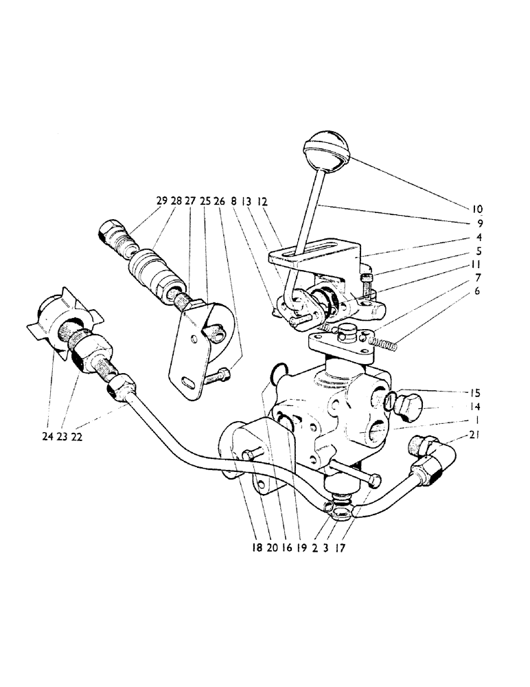Схема запчастей Case IH 780 - (050) - 918359, THREE-WAY SELECTOR VALVE, U1053, WITH EXACTOR COUPLING (07) - HYDRAULIC SYSTEM