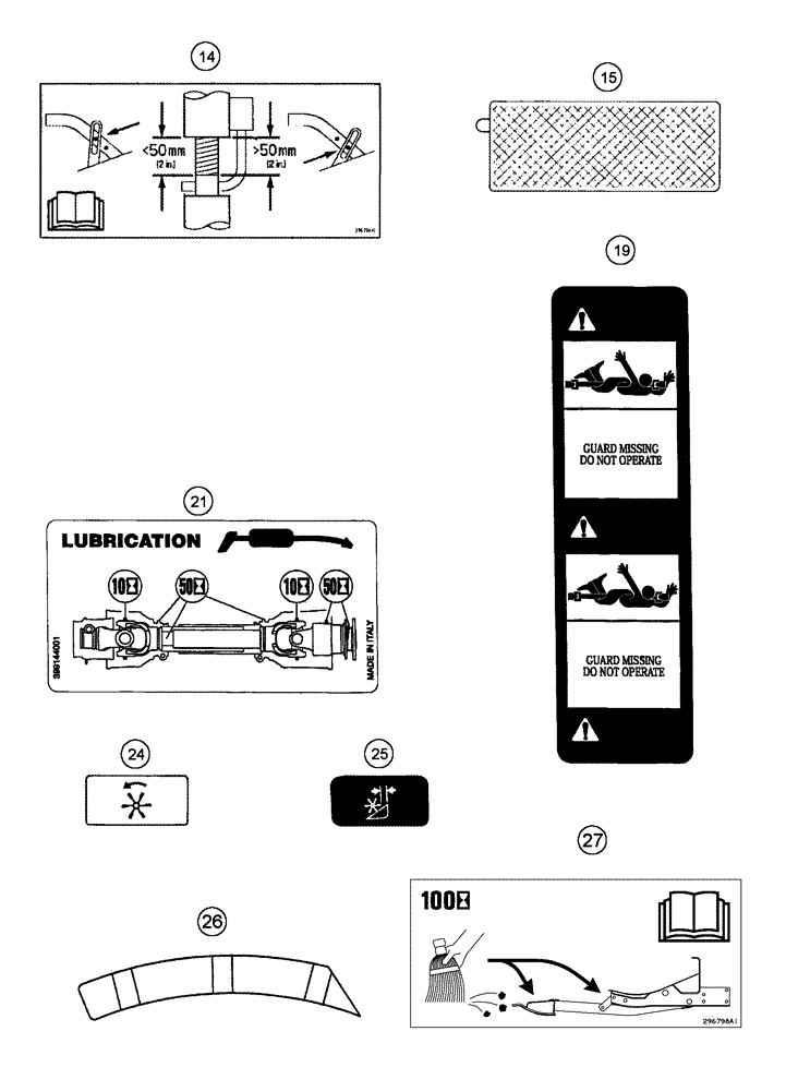 Схема запчастей Case IH 1020 - (09D-20) - DECALS - ENGLISH LANGUAGE (09) - CHASSIS/ATTACHMENTS